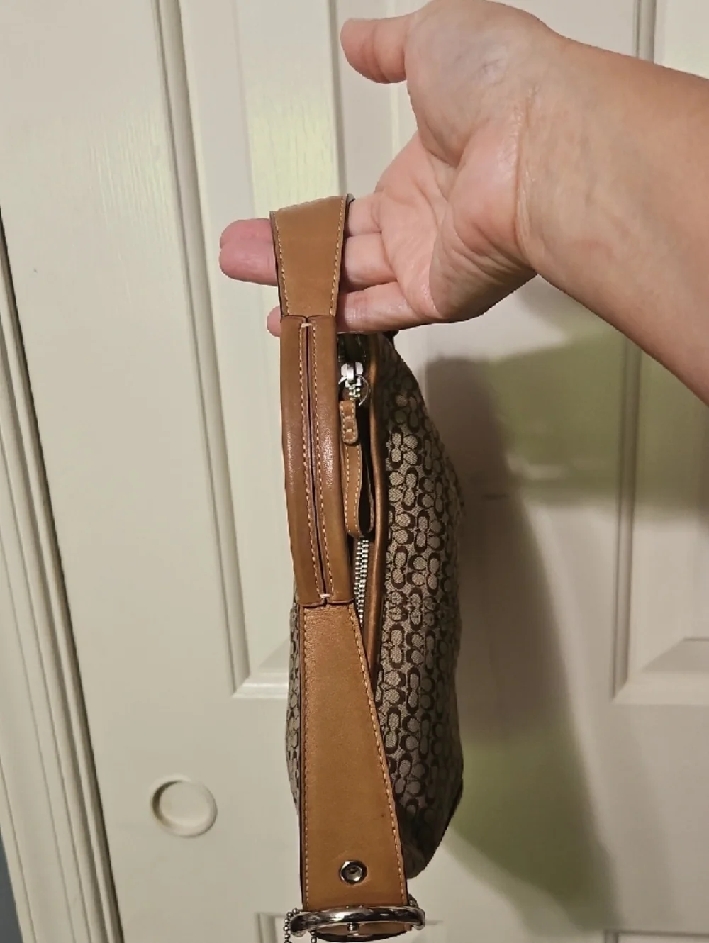 Coach EUC Soho Micro Cs Tan Signature Jacquard Shoulder Bag - Picture 11 of 11